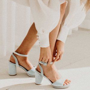 Forever Soles Sky Blue Wedding Shoes